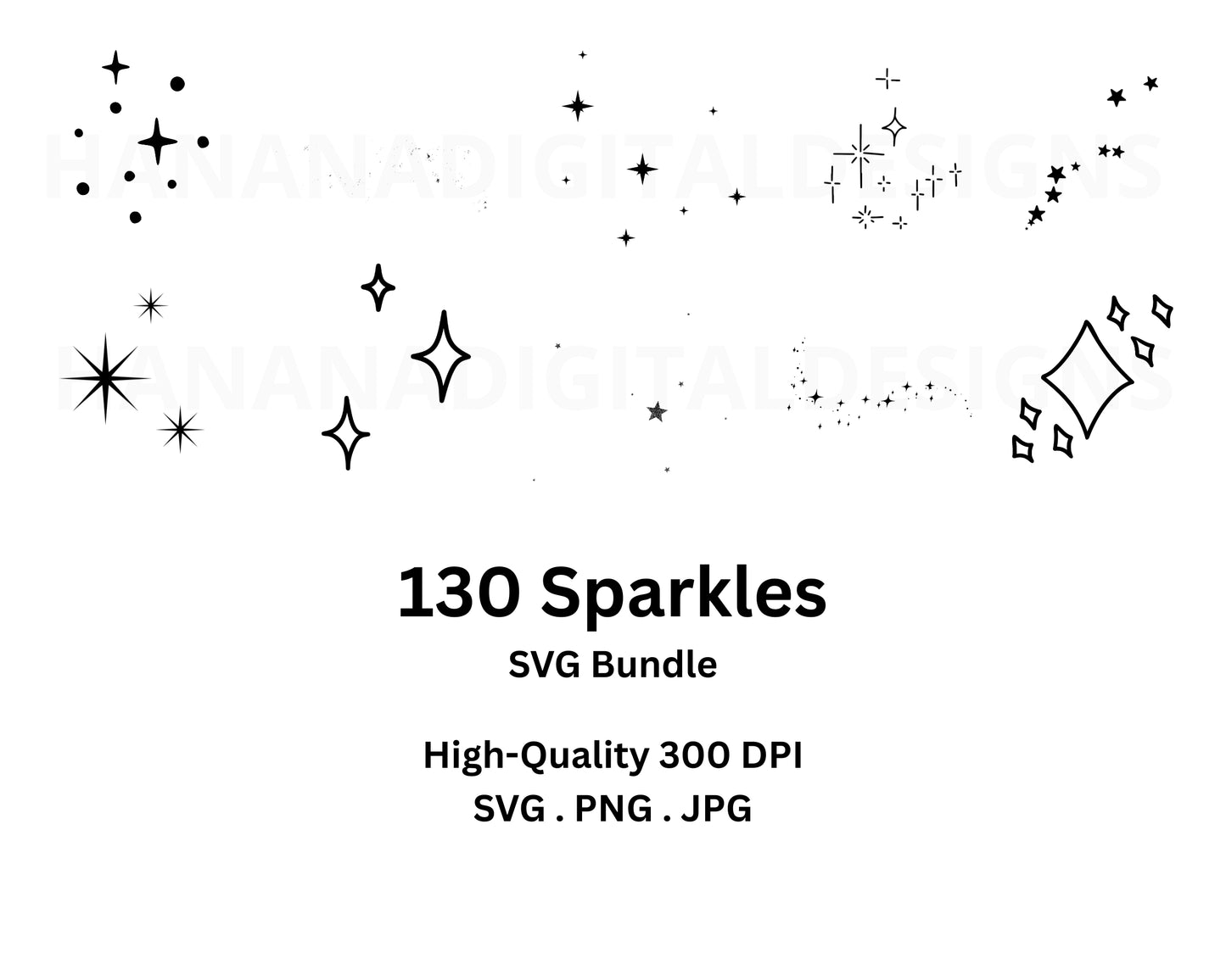 130 Sparkles SVG Bundle