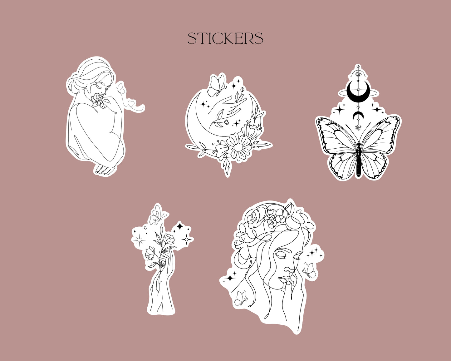 40 Butterfly Tattoo Procreate Brush Stamps