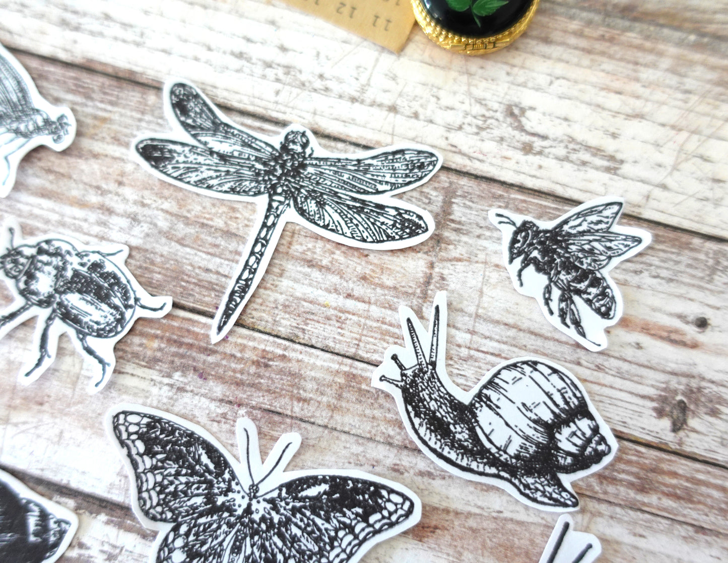 Printable Butterfly & Insect Ink Stamp