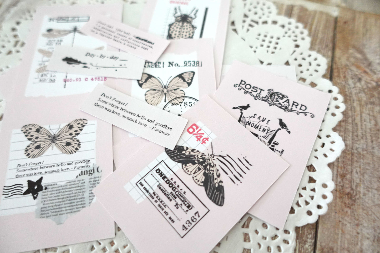Printable Vintage Insect Postage