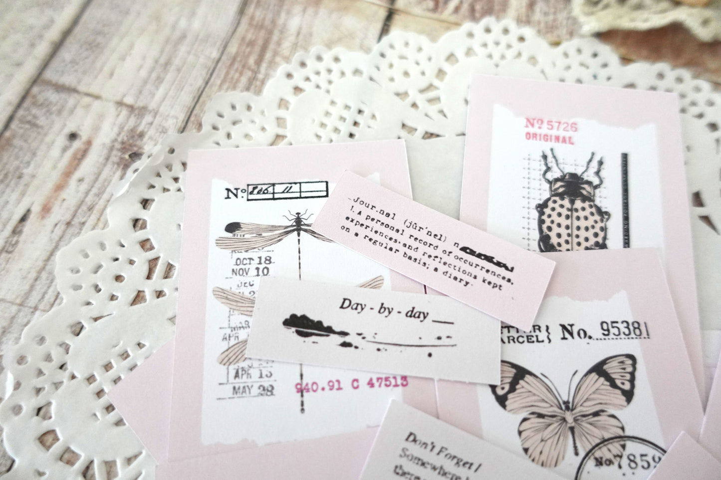 Printable Vintage Insect Postage