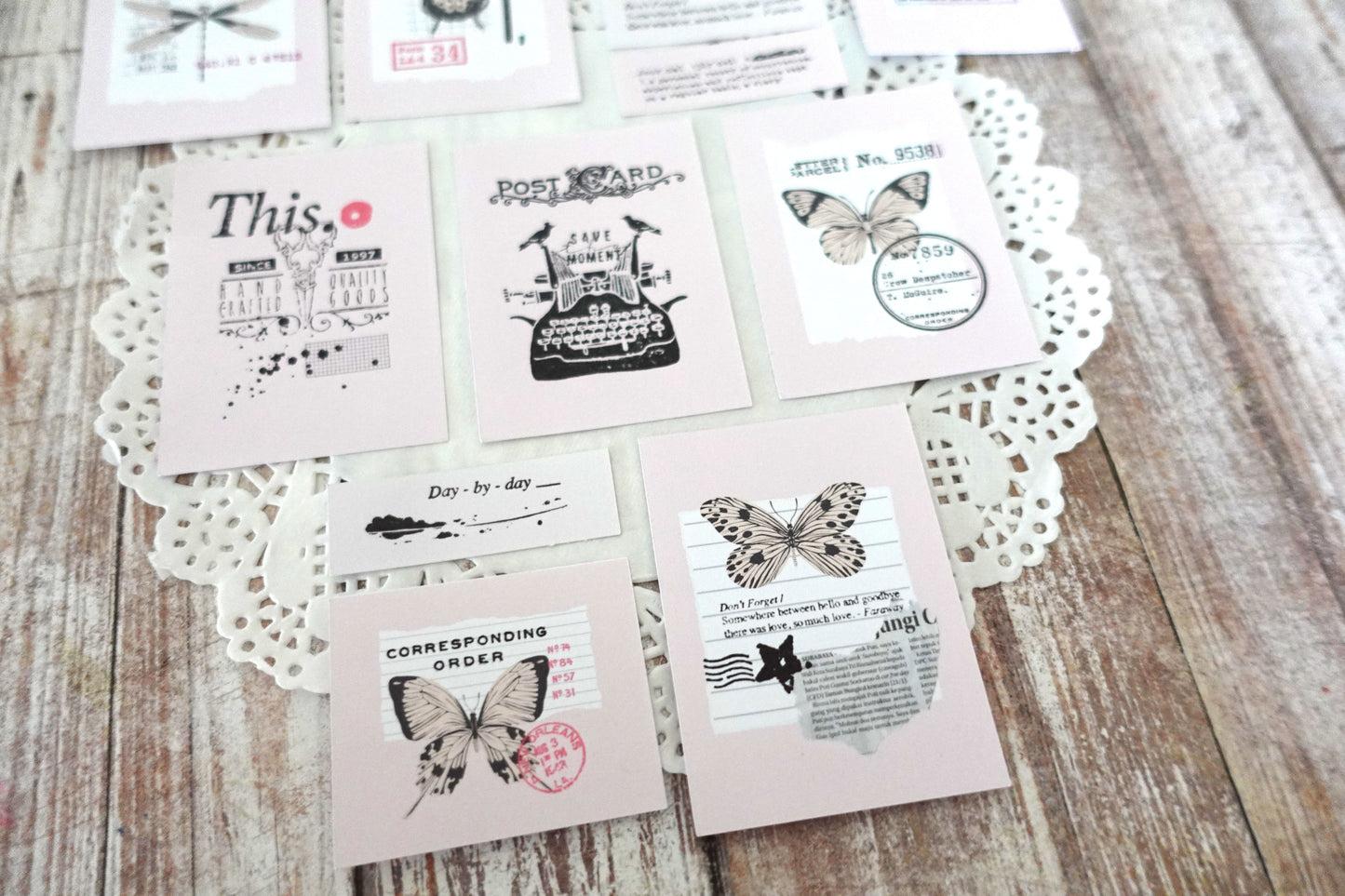 Printable Vintage Insect Postage