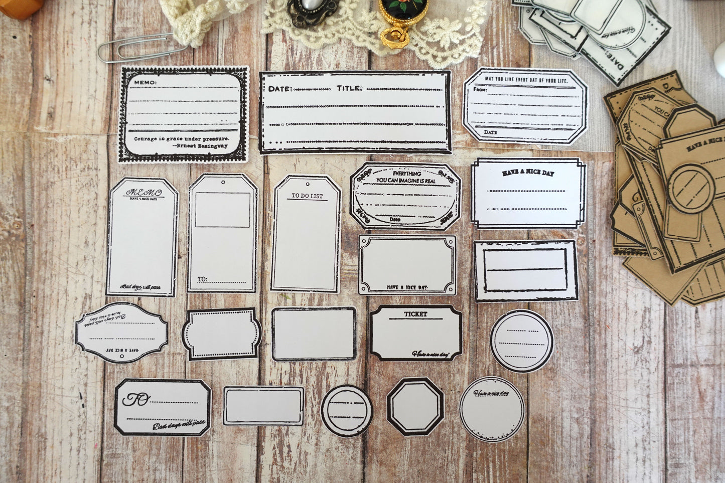 Printable Frames & Tags