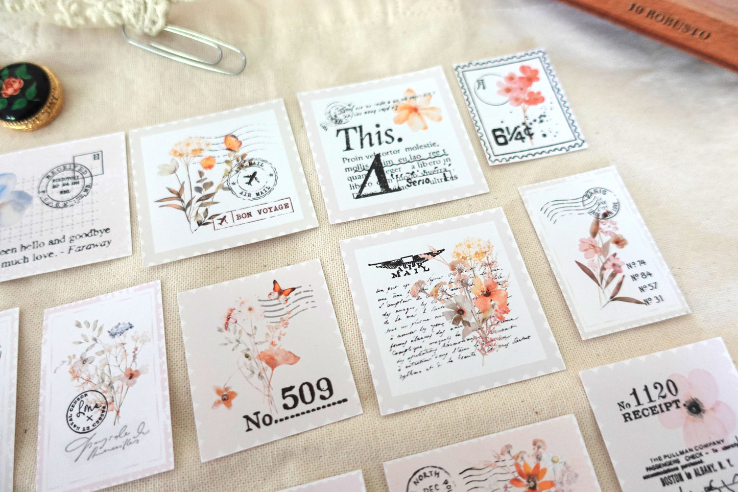Printable Botanical Postage