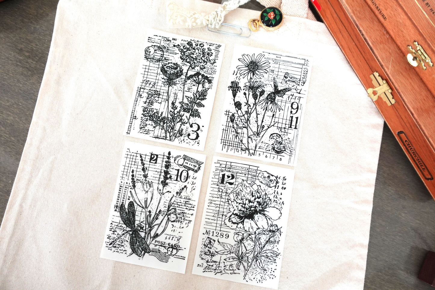 Printable Floral BG Layer