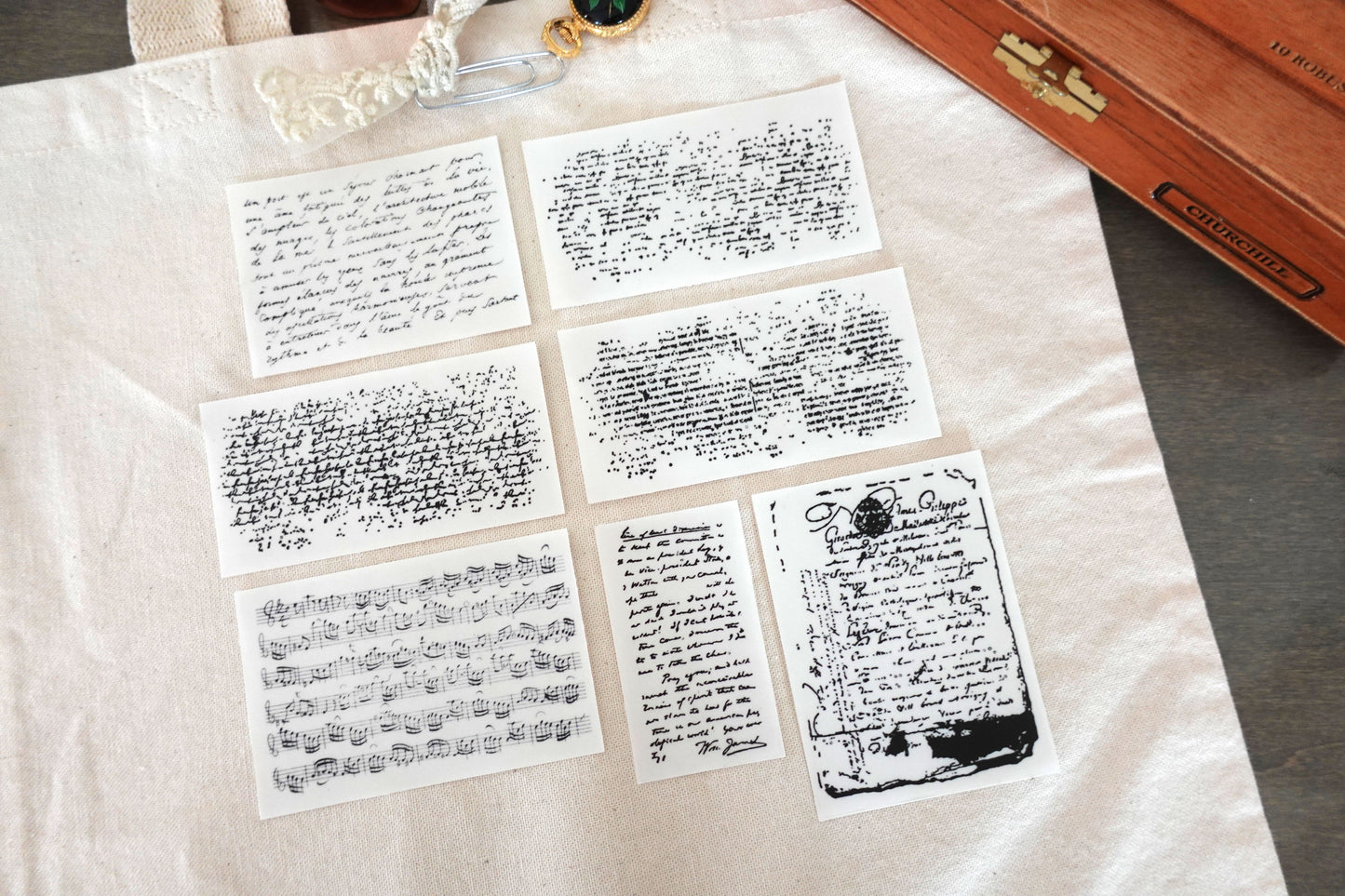 Printable Antique Script Layer
