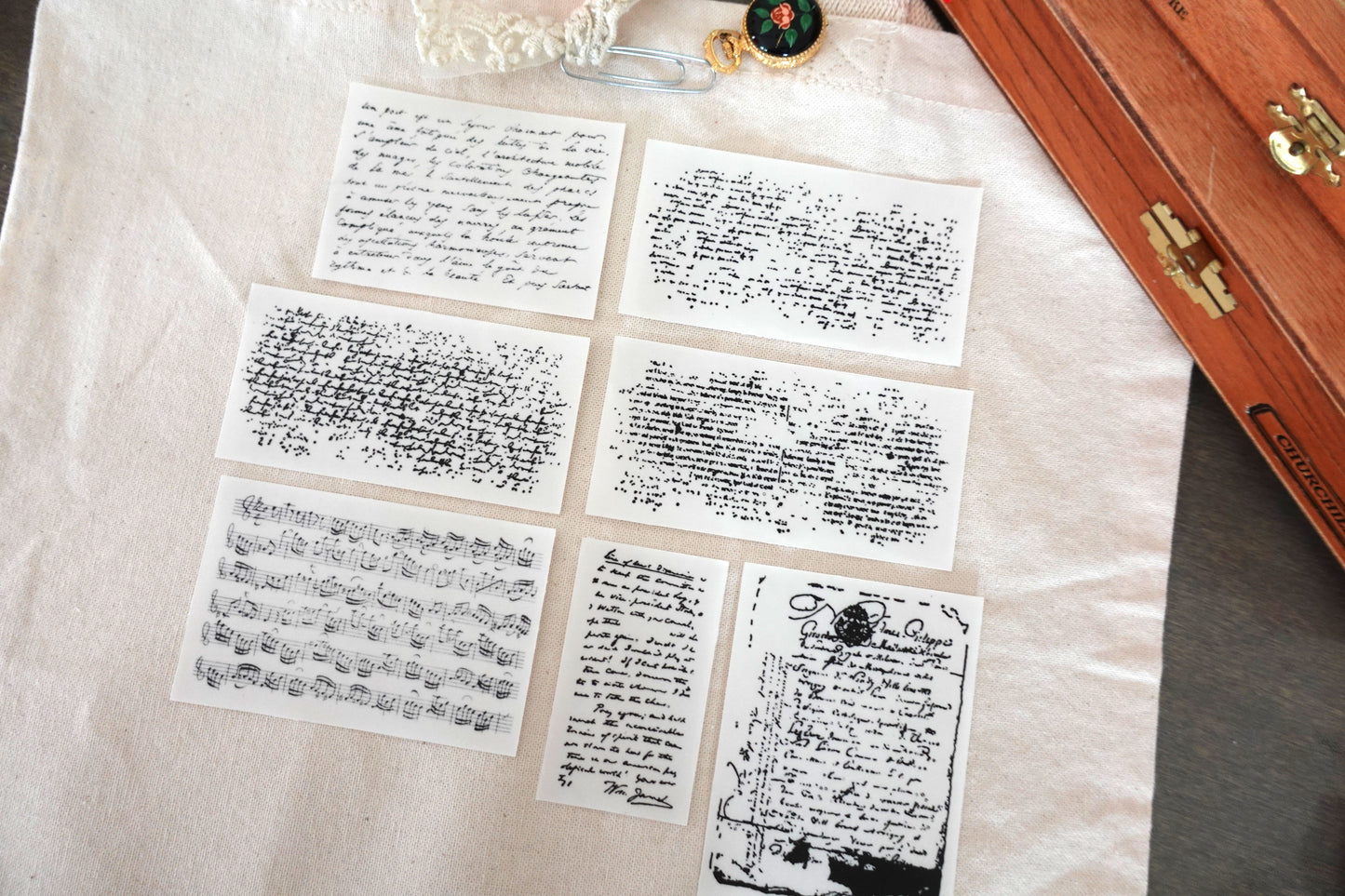 Printable Antique Script Layer
