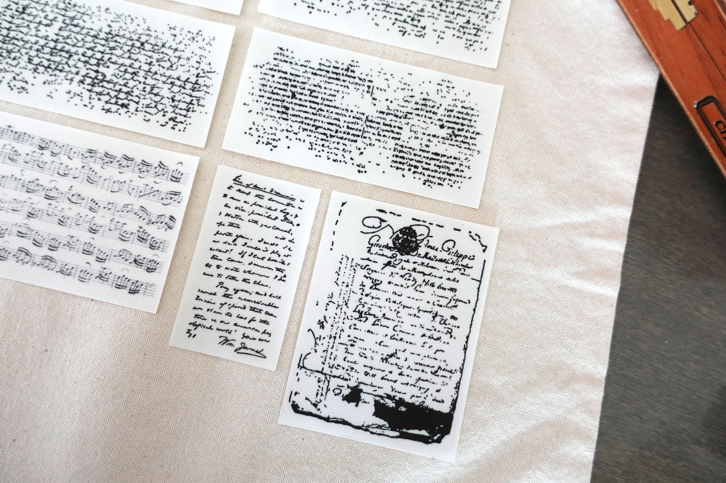 Printable Antique Script Layer