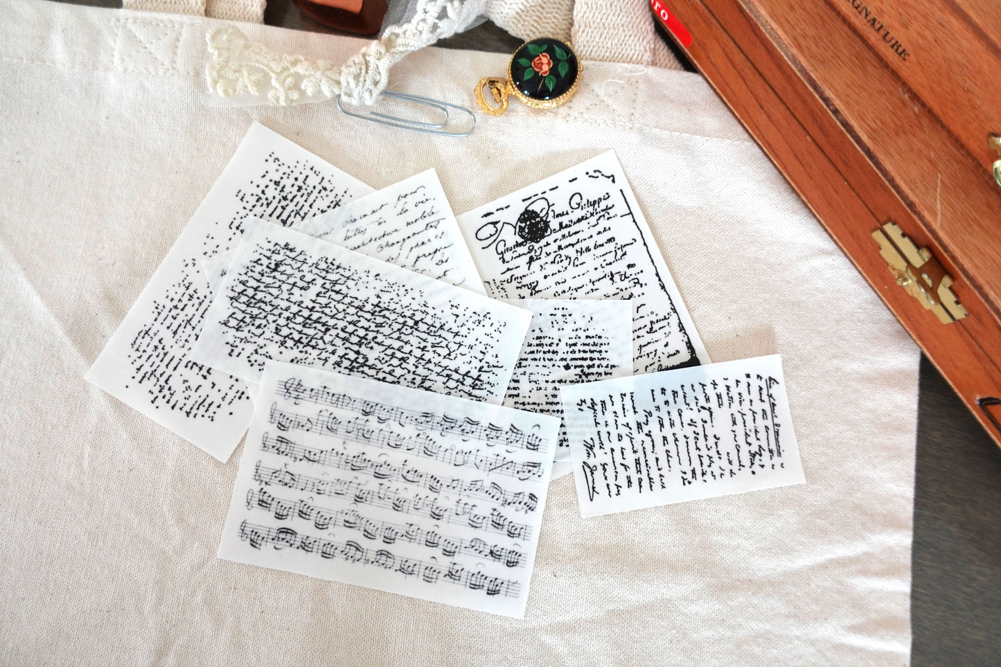 Printable Antique Script Layer