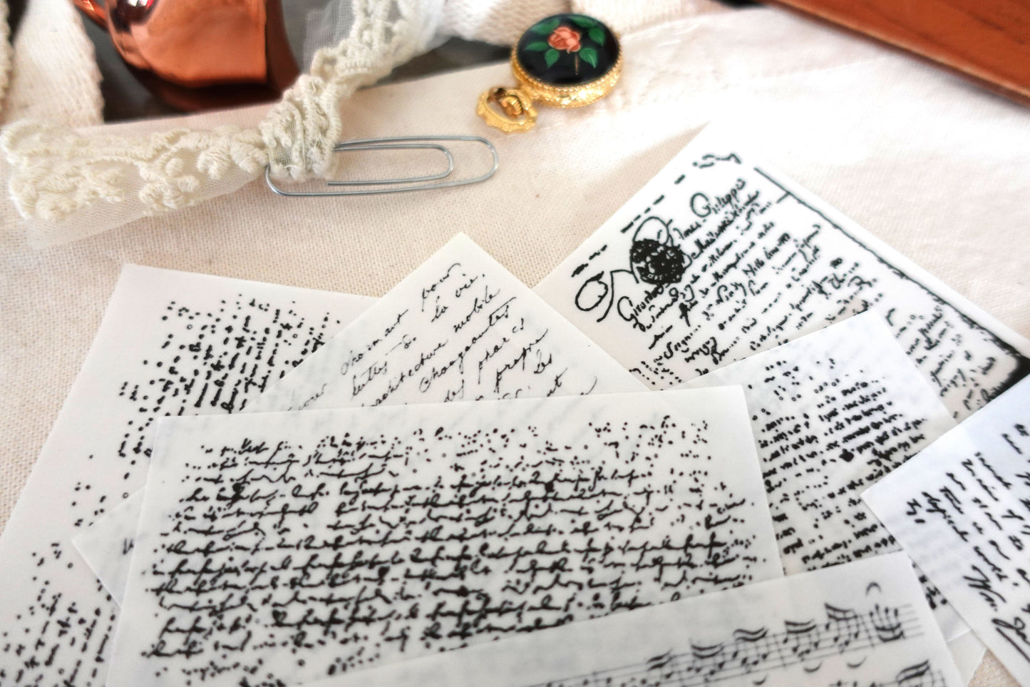 Printable Antique Script Layer