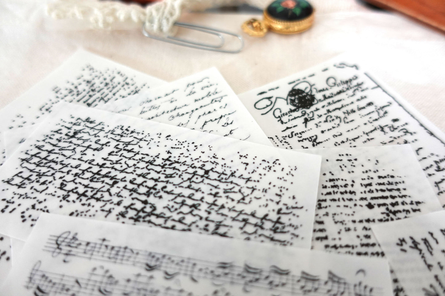 Printable Antique Script Layer