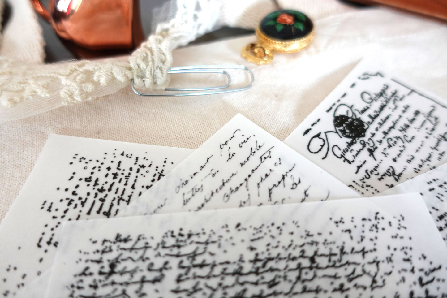 Printable Antique Script Layer