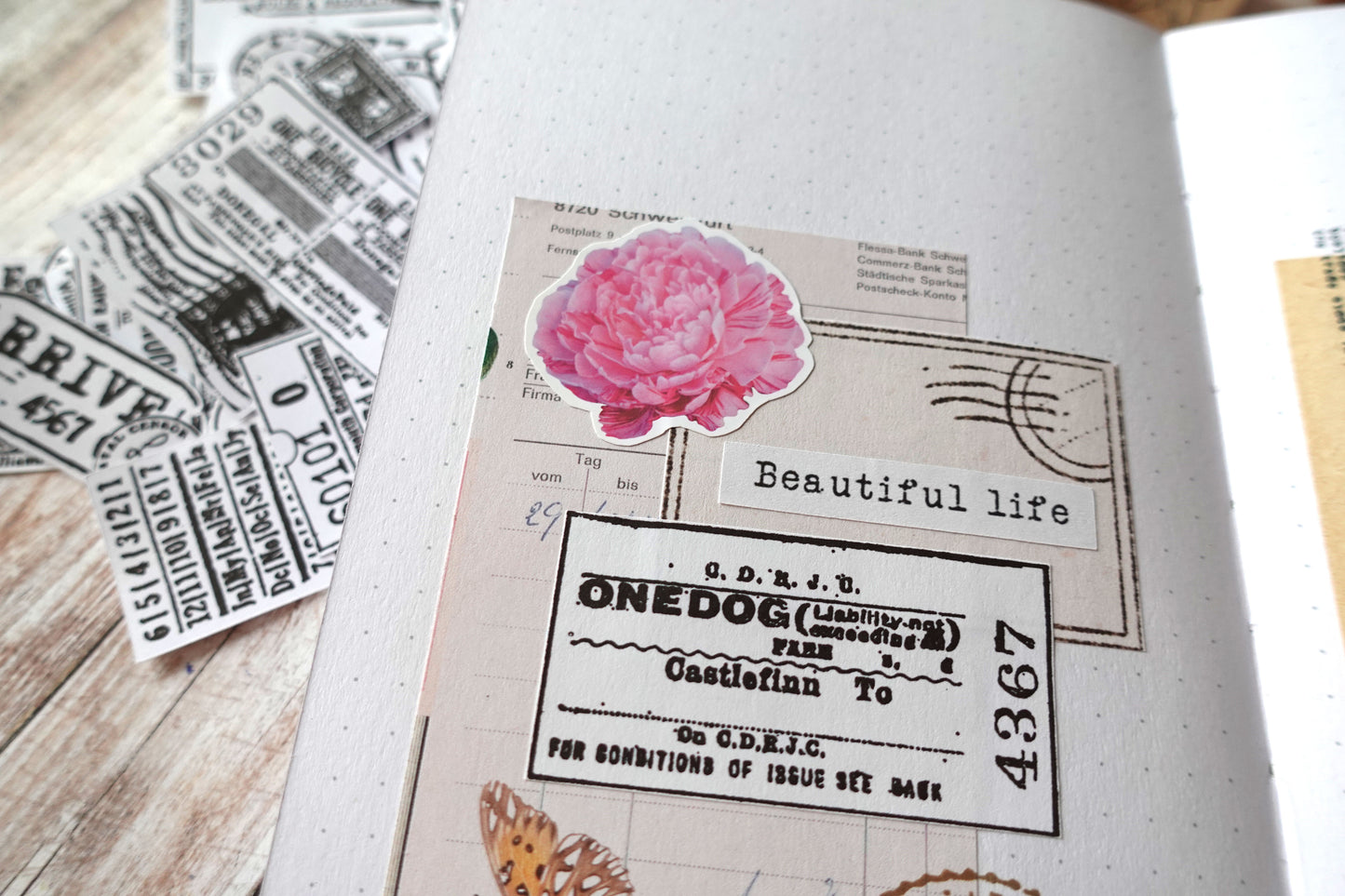 Printable Postage, Ticket & Stamp