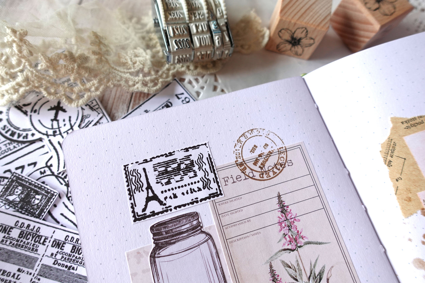 Printable Postage, Ticket & Stamp