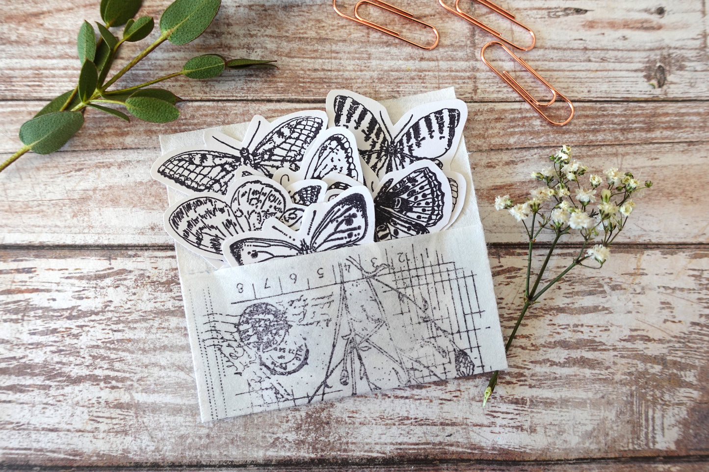 Printable Butterfly & Insect Ink Stamp