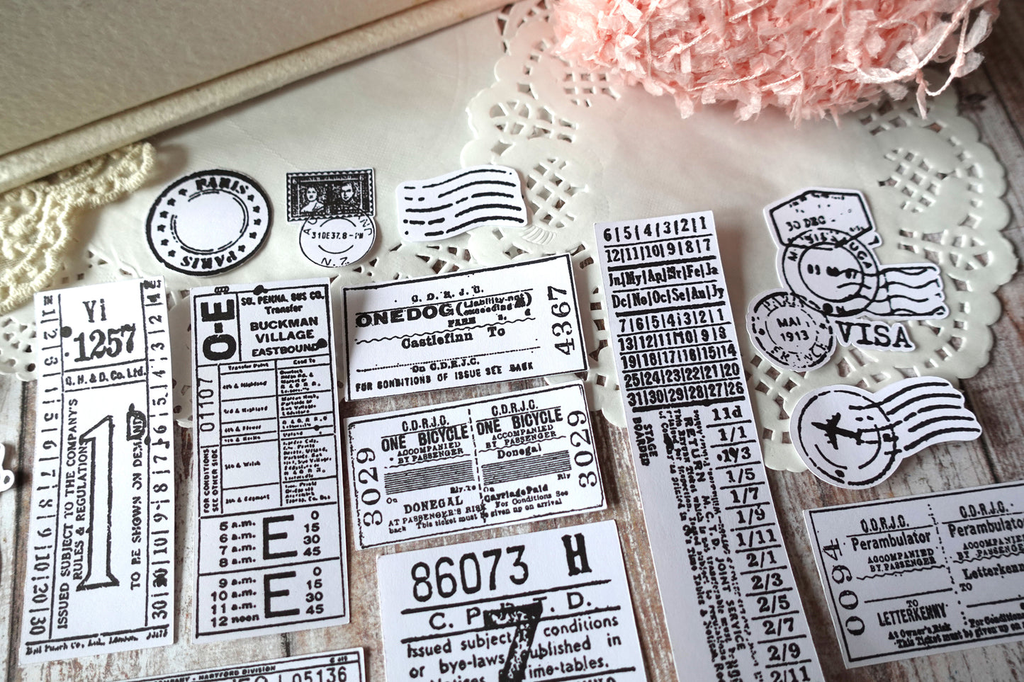 Printable Postage, Ticket & Stamp
