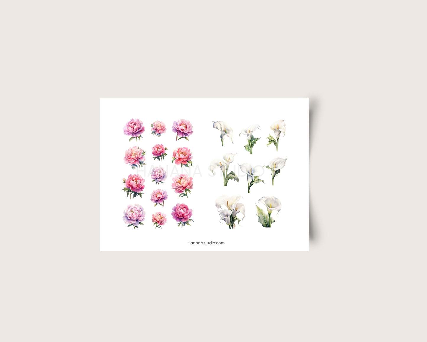 Printable Mixed Spring Flowers 1 & 2