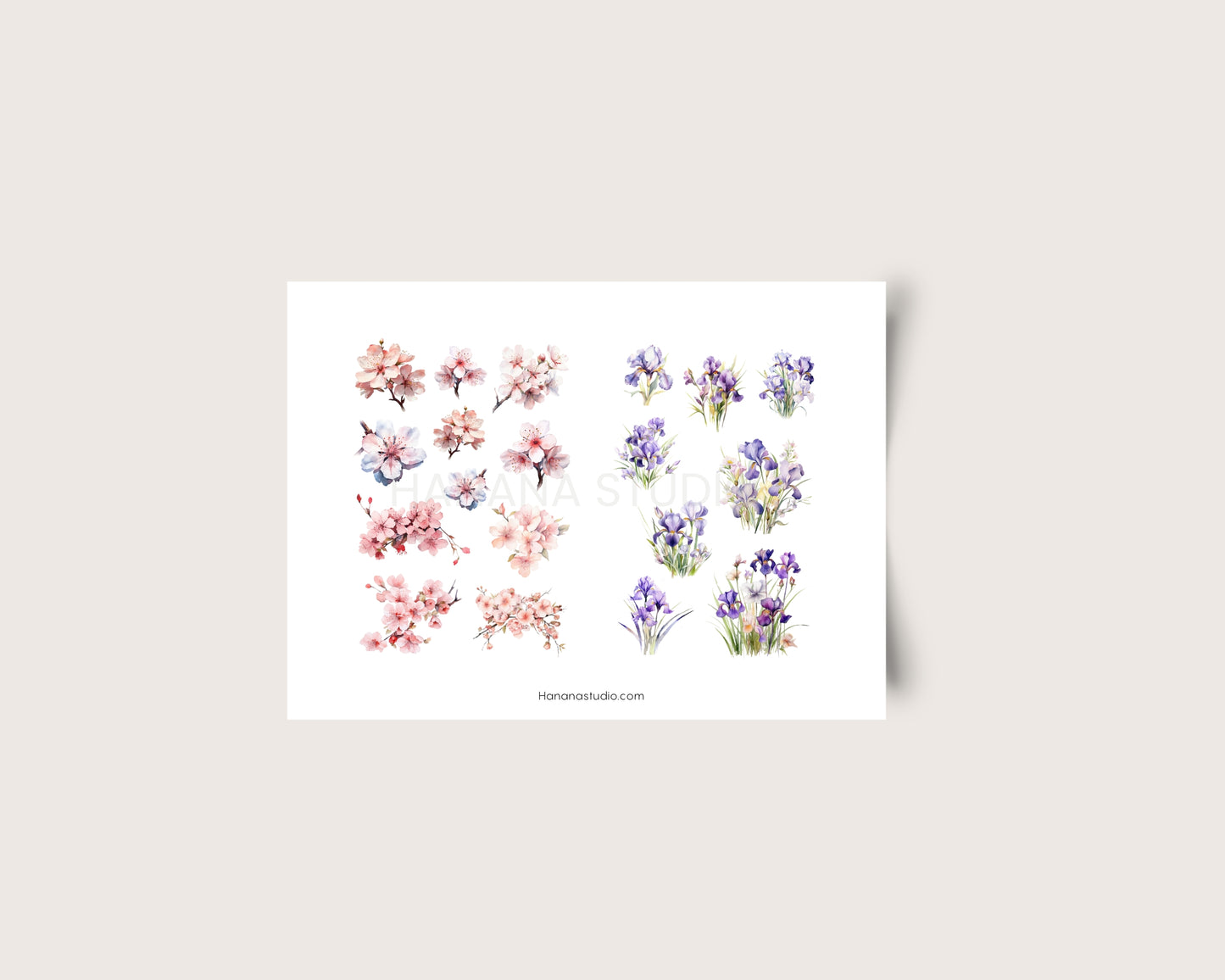 Printable Mixed Spring Flowers 1 & 2
