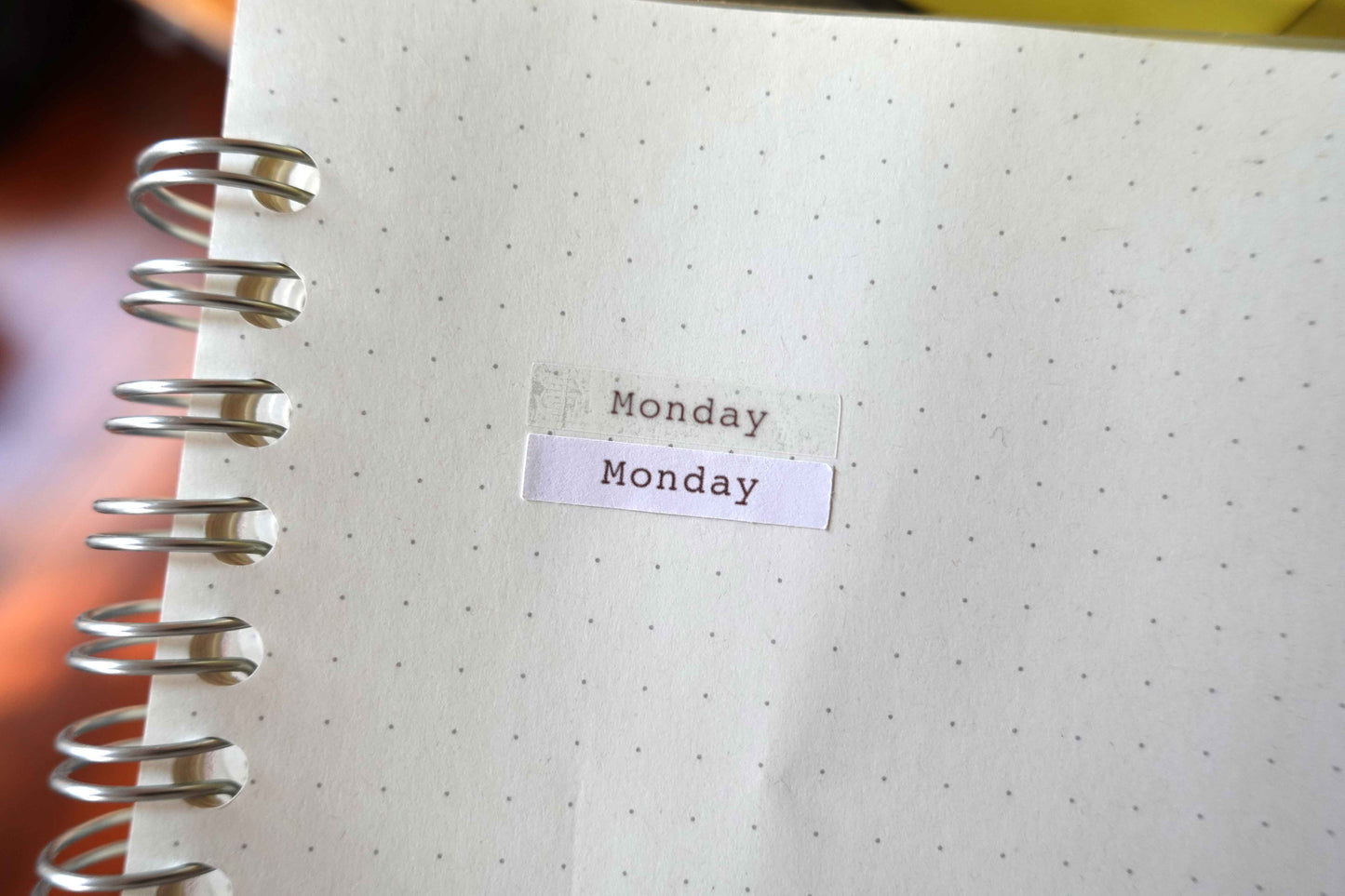 Printable Days of the week