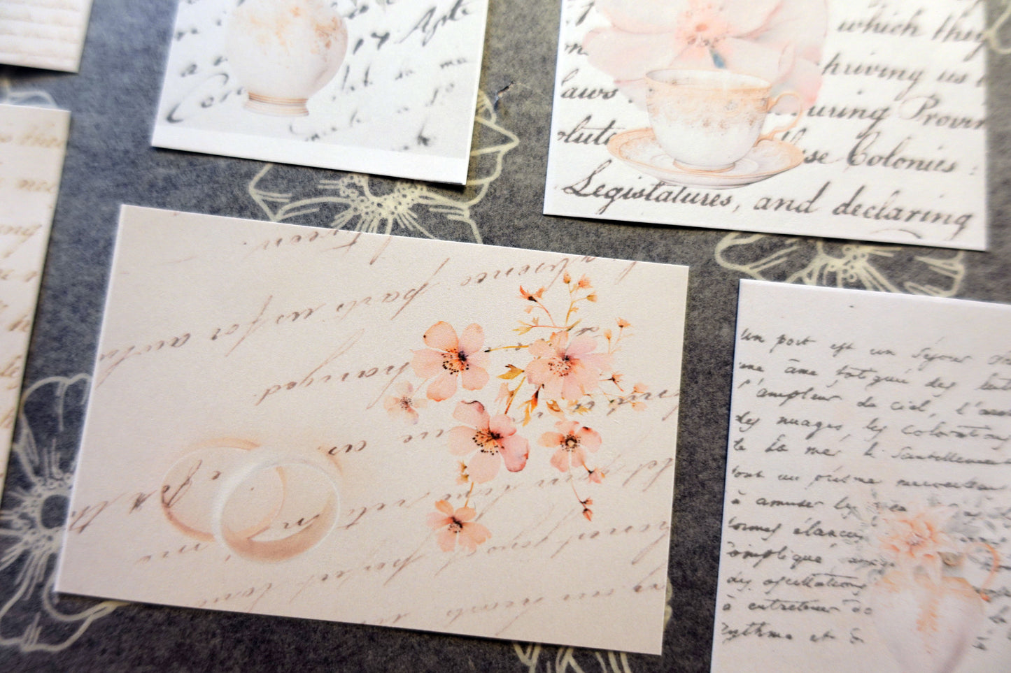 Printable Pastel Floral Script