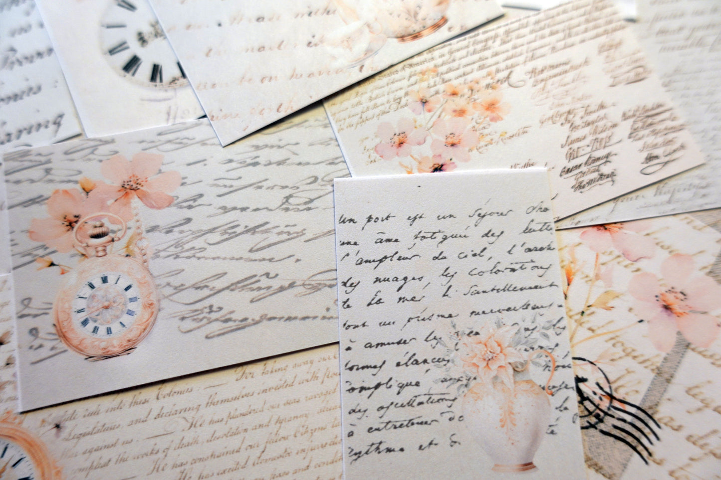 Printable Pastel Floral Script
