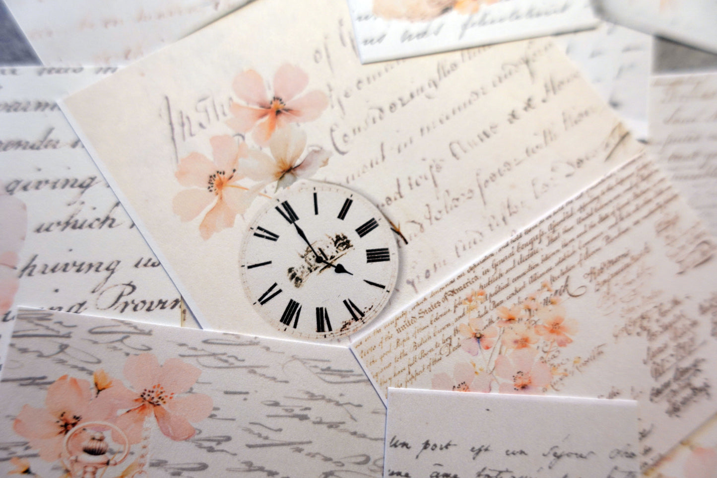 Printable Pastel Floral Script