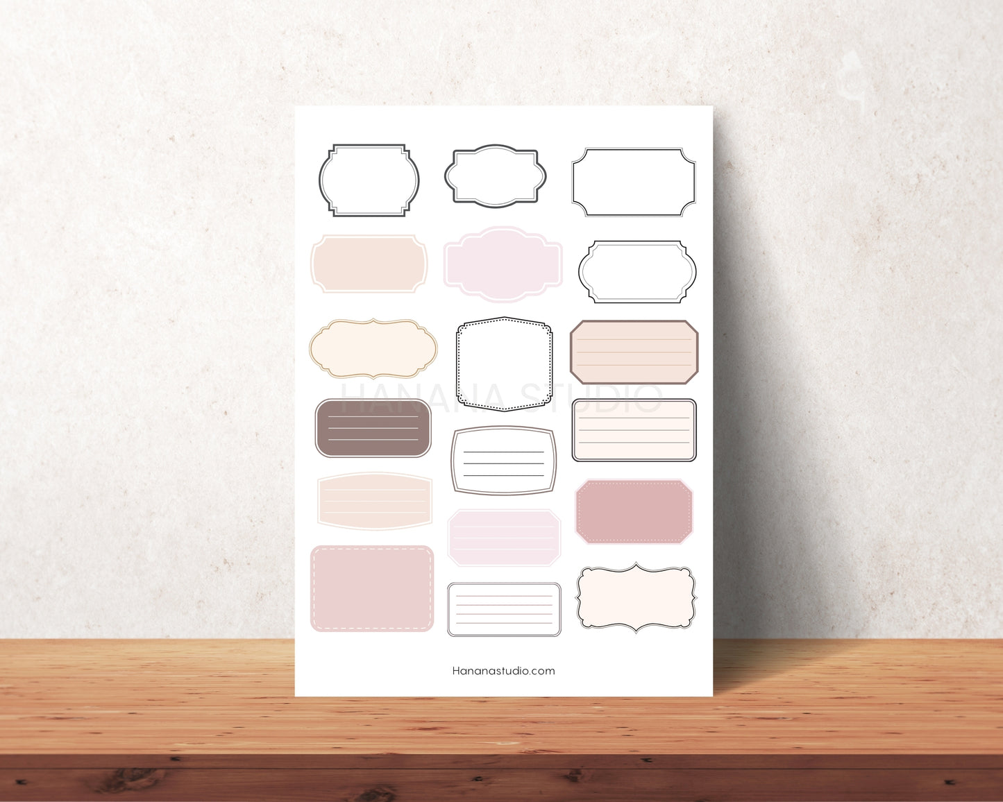 Printable Pink Label