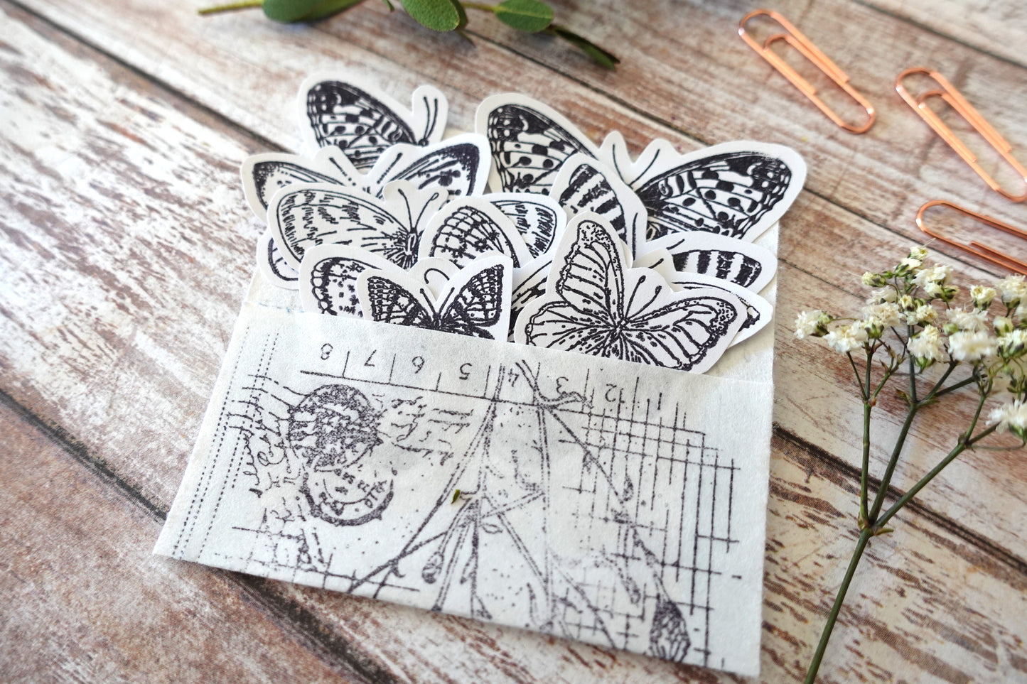Printable Butterfly & Insect Ink Stamp