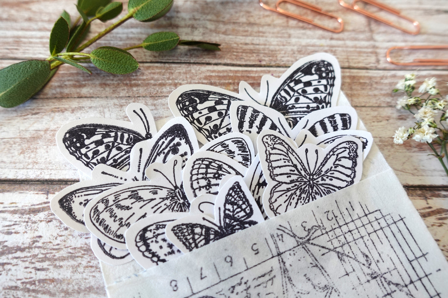 Printable Butterfly & Insect Ink Stamp