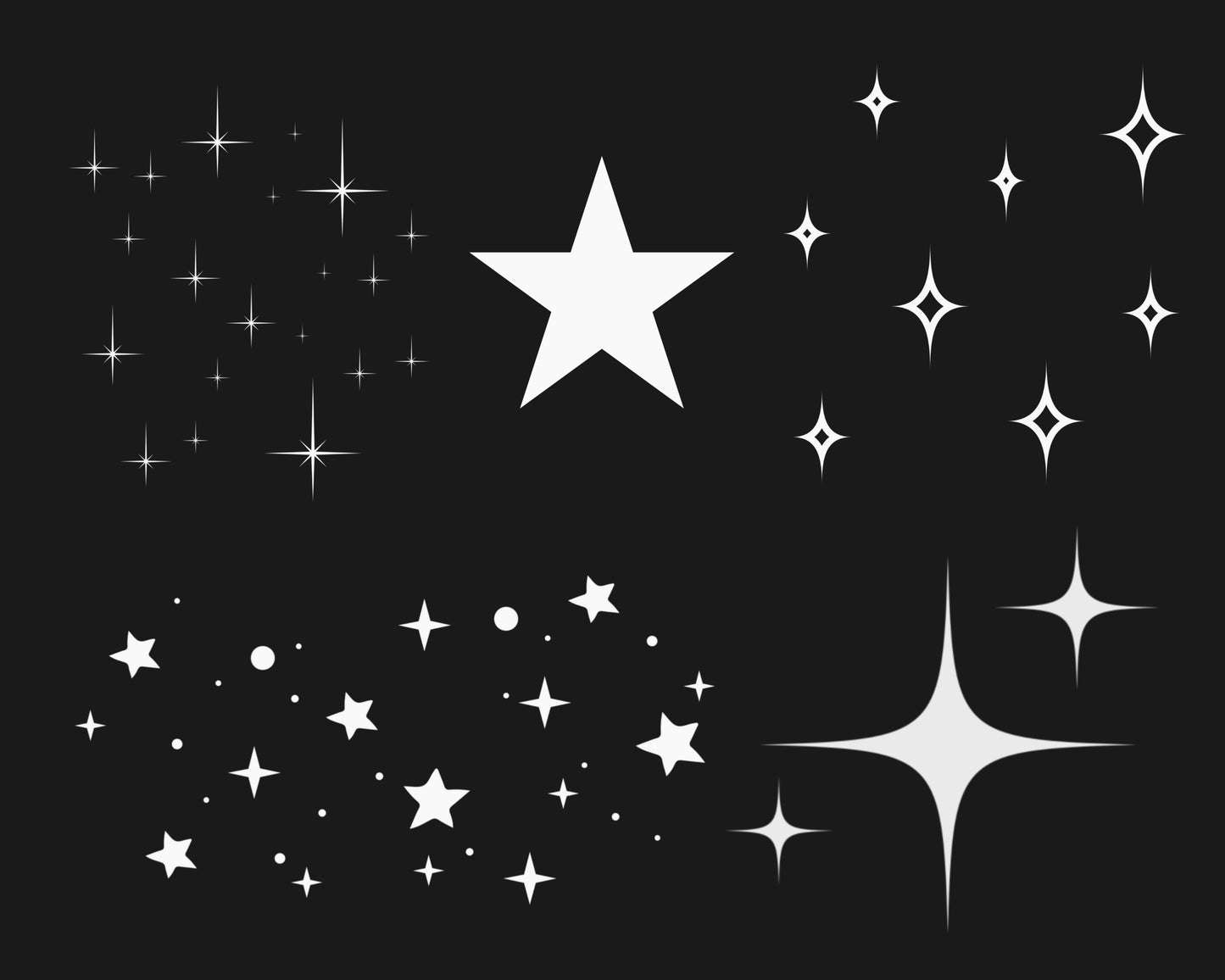 Stars Procreate Brush set