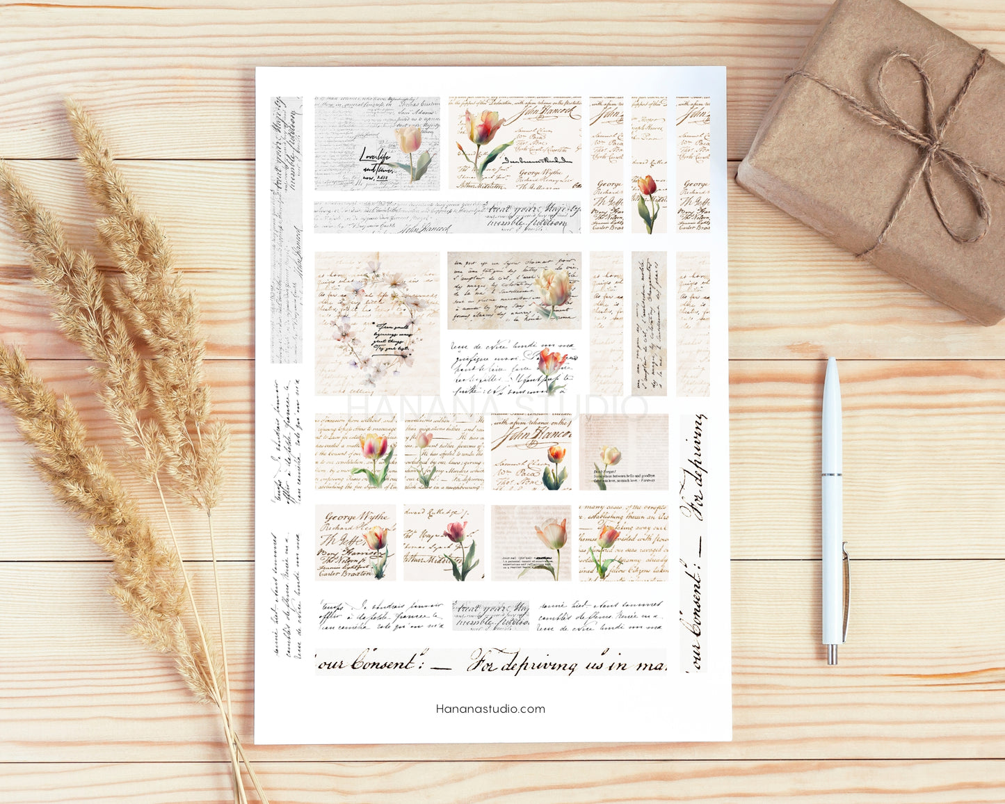 Printable Tulip Script