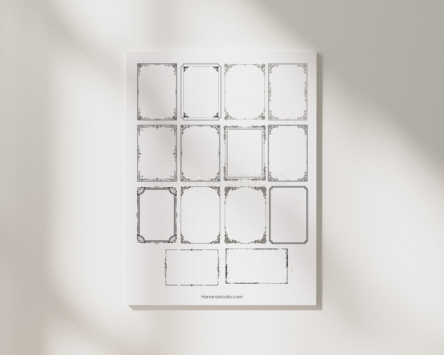 Printable Vintage Frames