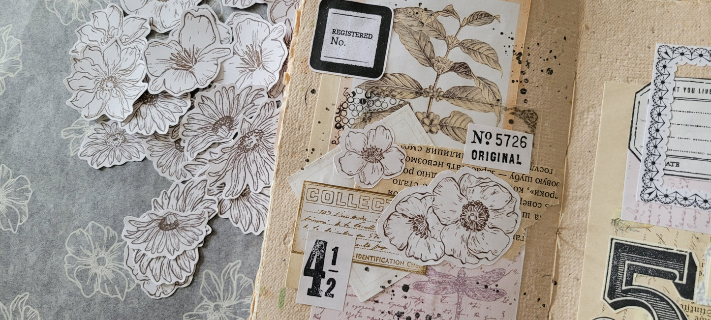 Printable Sunflower & Anemone