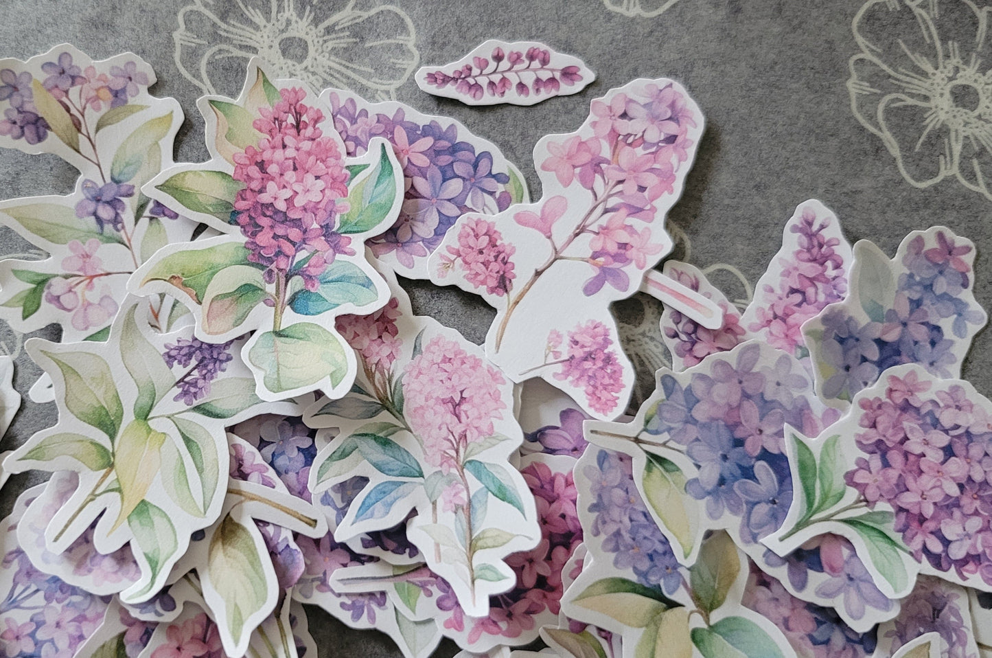 Printable Watercolor Lilacs