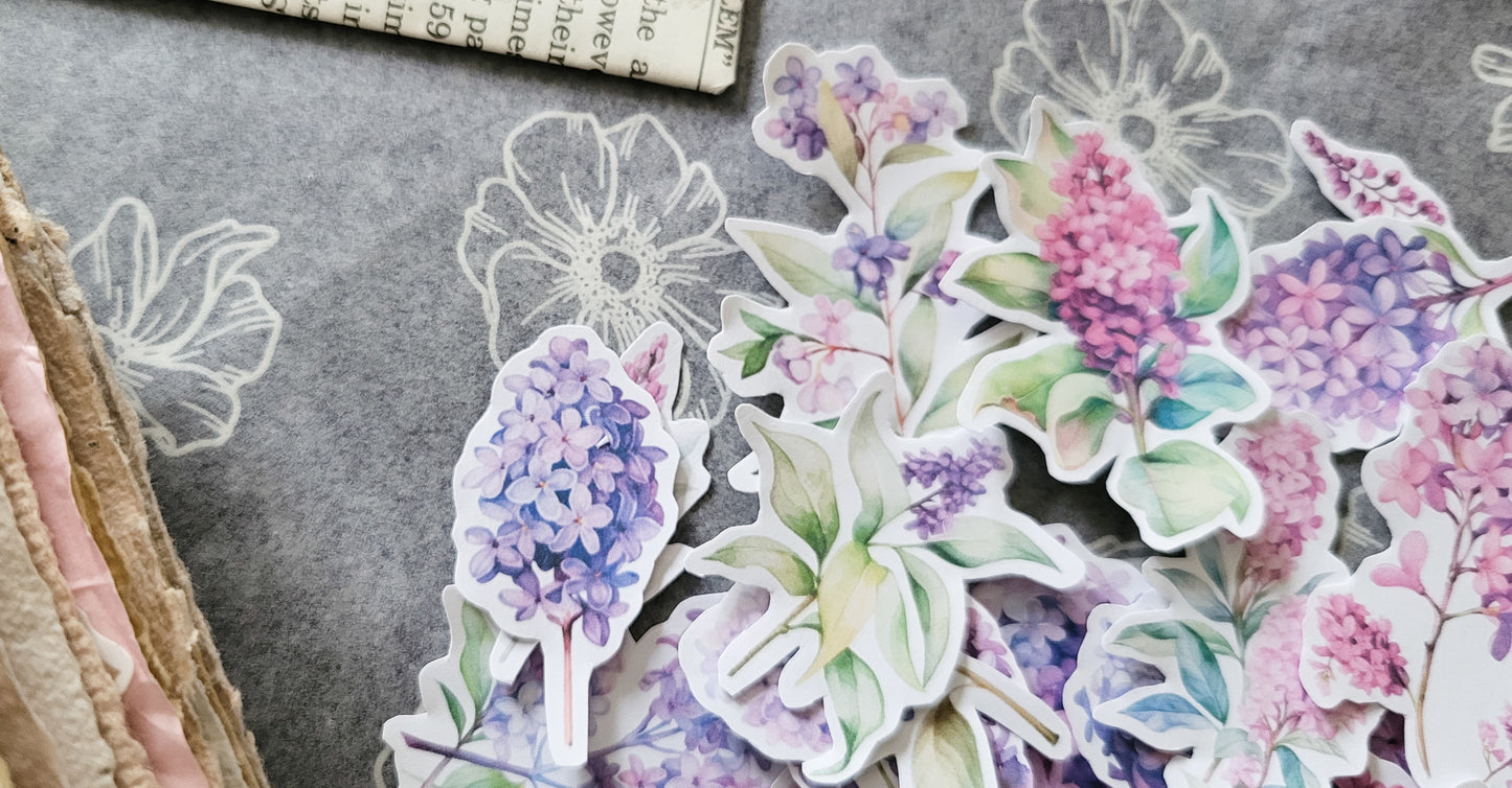 Printable Watercolor Lilacs
