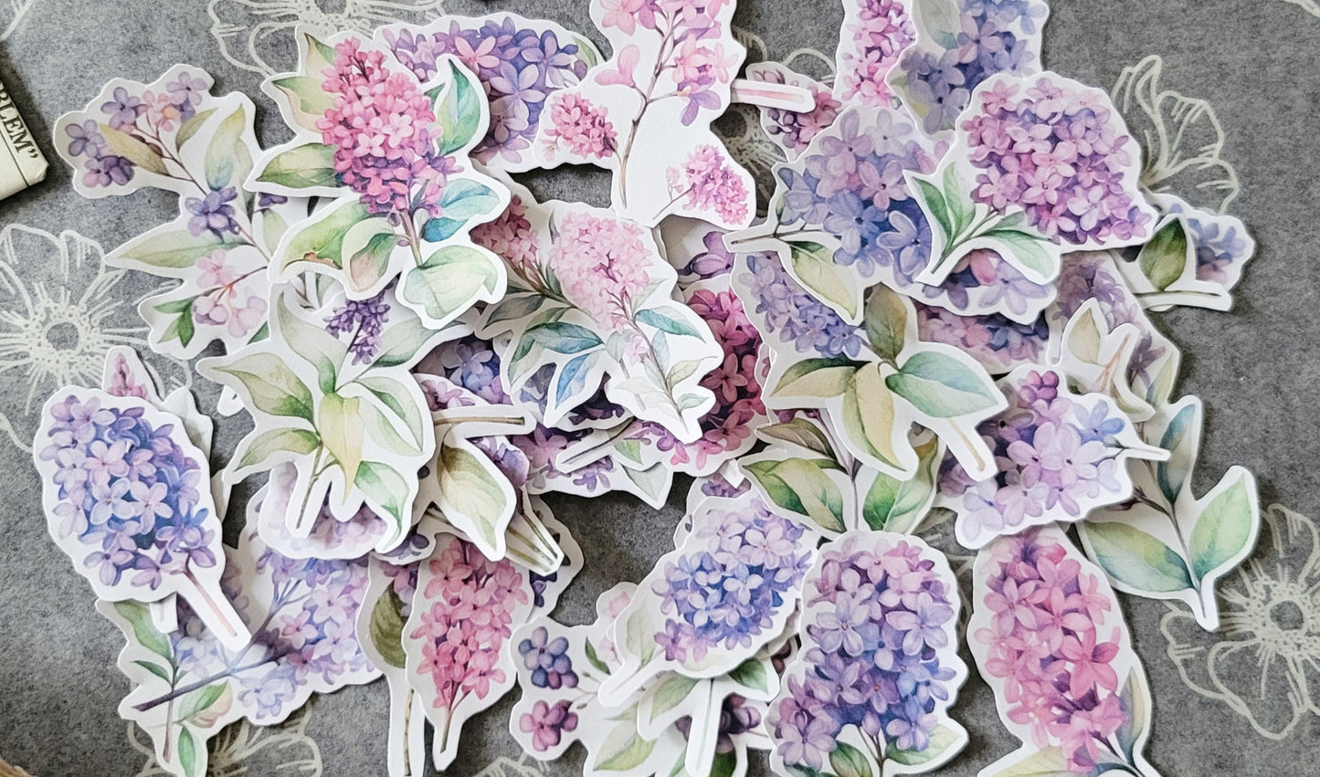 Printable Watercolor Lilacs