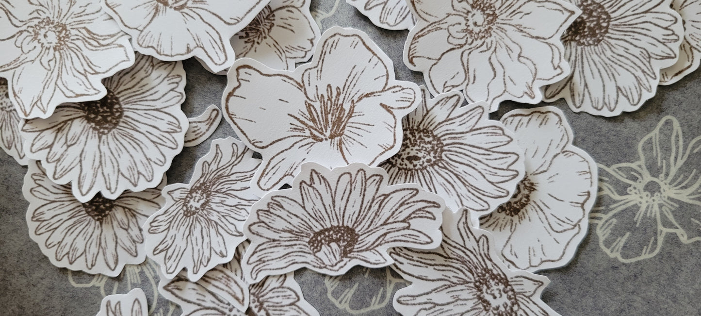 Printable Sunflower & Anemone