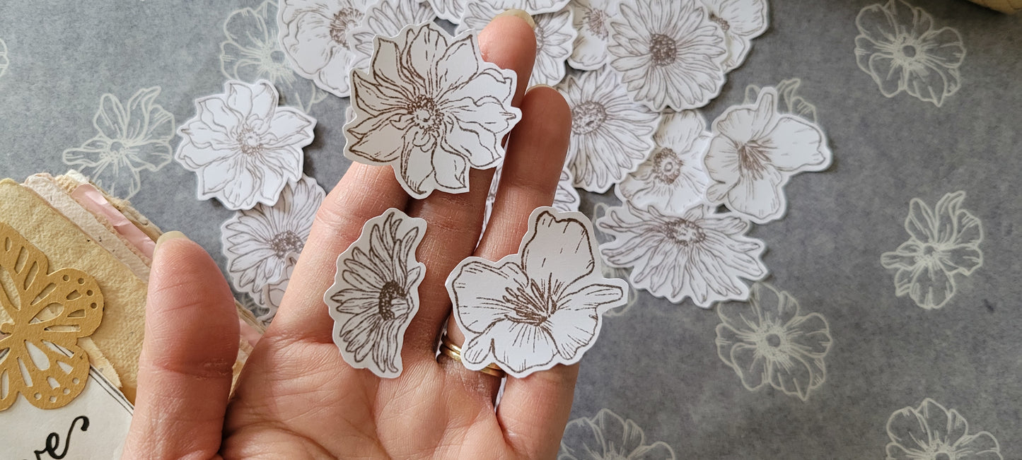 Printable Sunflower & Anemone