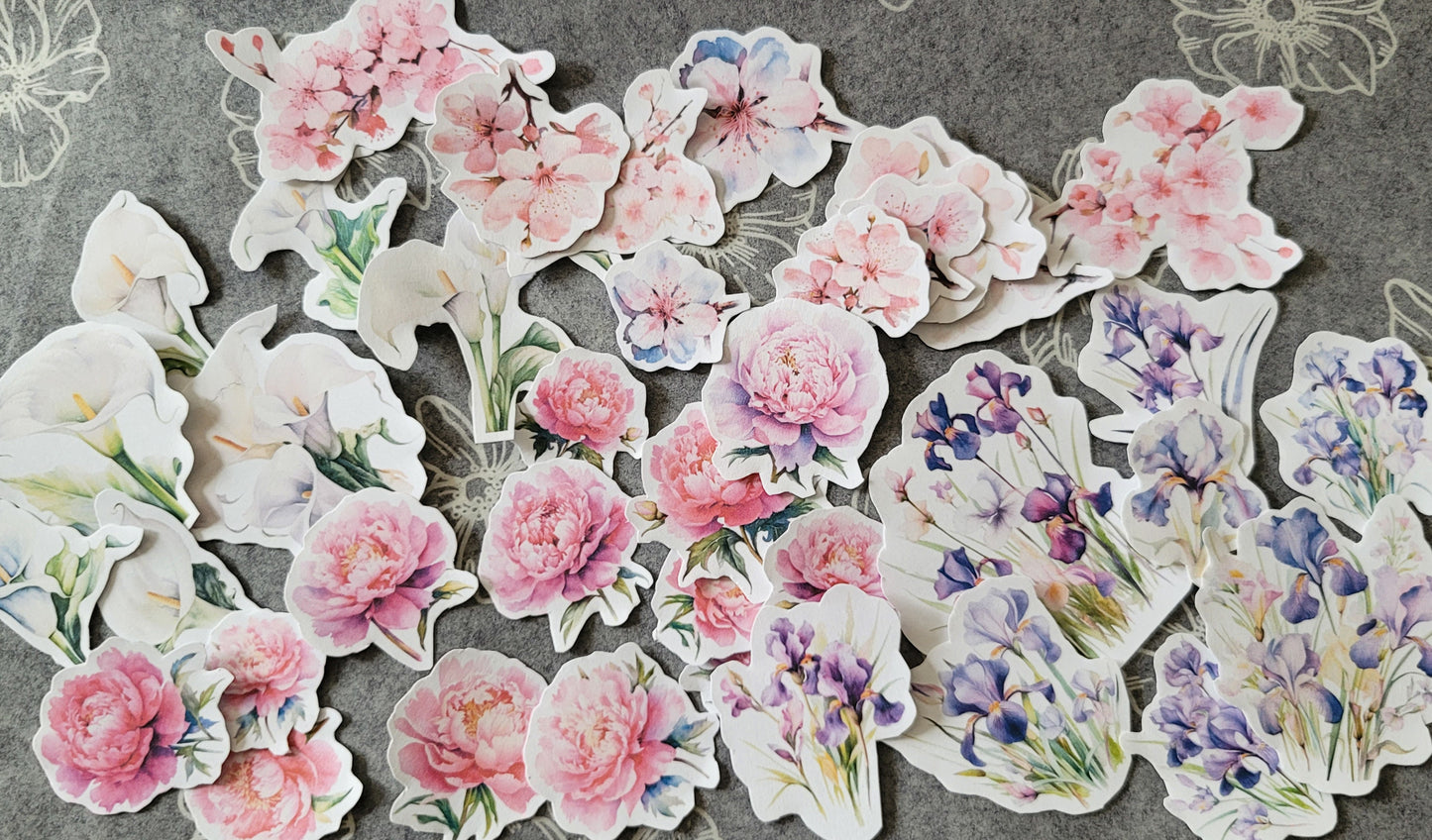 Printable Mixed Spring Flowers 1 & 2