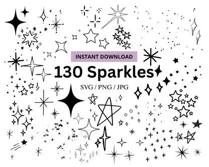130 Sparkles SVG Bundle