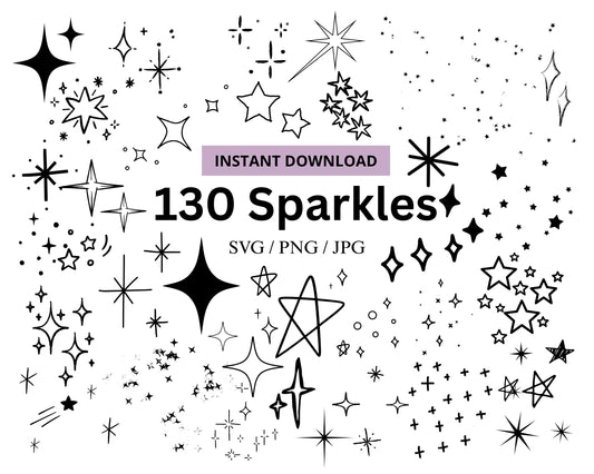 130 Sparkles SVG Bundle
