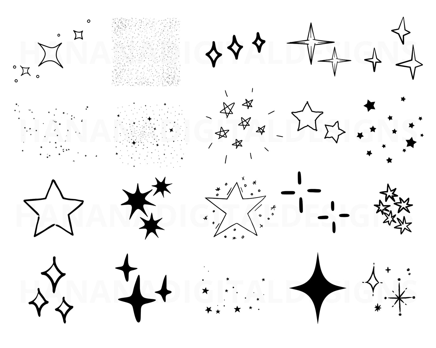 130 Sparkles SVG Bundle