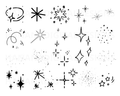 130 Sparkles SVG Bundle