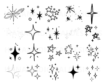 130 Sparkles SVG Bundle