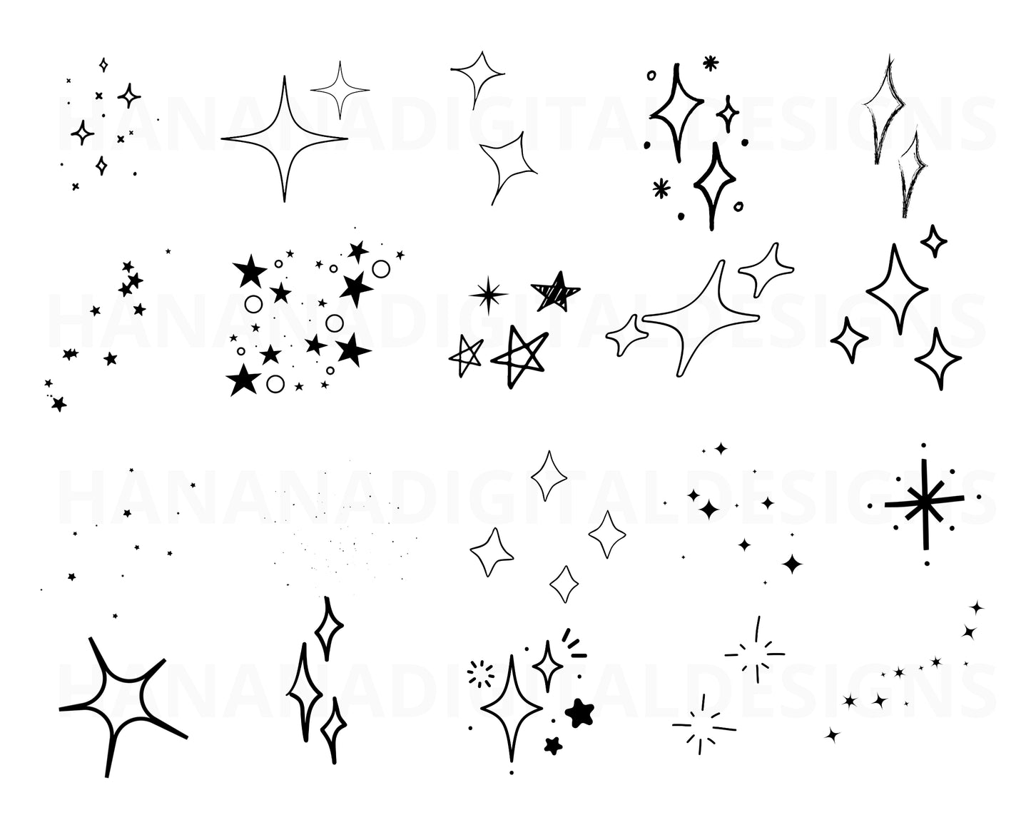 130 Sparkles SVG Bundle