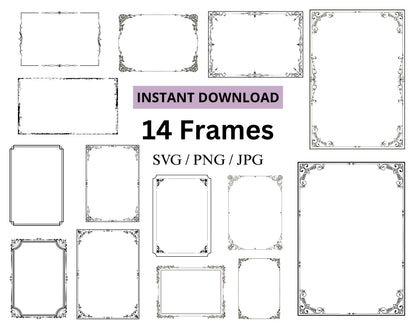 Decorative Frames SVG Bundle