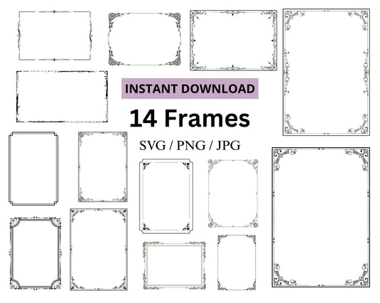 Decorative Frames SVG Bundle