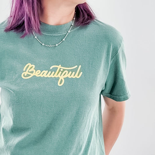 Beautiful Vintage Green T-shirt