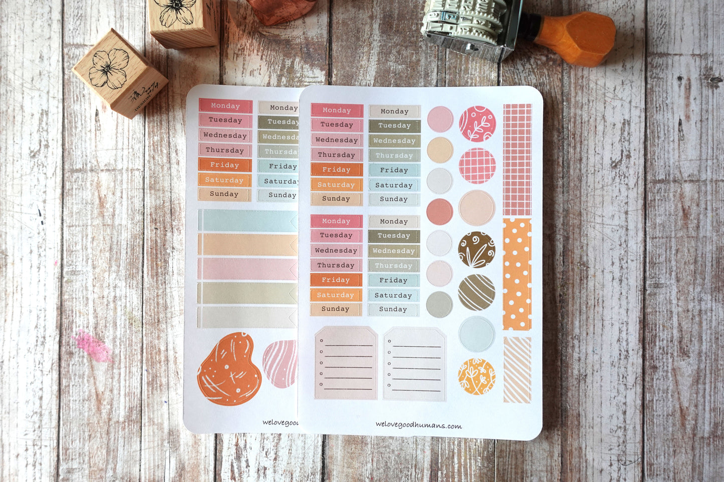 Daily / Weekly / Monthly Planner Sticker Sheet