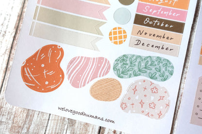 Daily / Weekly / Monthly Planner Sticker Sheet